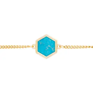 Women's turquoise stone bracelet Sloya Hexalia image-2