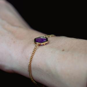 Amethyst halskæde og armbånd til kvinder Sloya Hexalia image-5