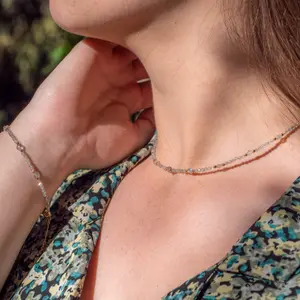 Colar e pulseira de pedras de Labradorite para mulher Sloya Paloma image-3