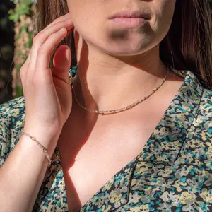 Colar e pulseira de pedras de Labradorite para mulher Sloya Paloma image-4