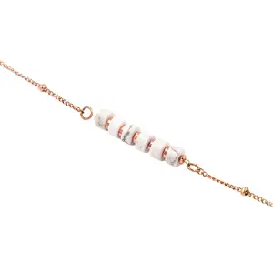 Bracelet en pierres Howlite femme Sloya Piana image-1