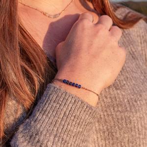 Lapis lazuli stone bracelet for women Sloya Piana image-6