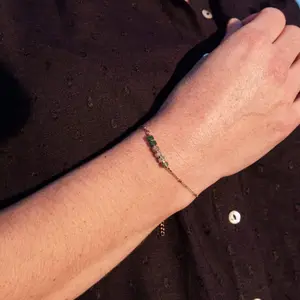 Colar, pulseira e brincos em pedra de ágata aquática para mulher Sloya Piana image-5