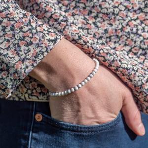 Halsband, armband och örhängen i howlite för kvinnor Sloya Serena image-5