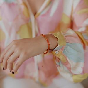 Collana, bracciale e orecchini in pietra corniola donna Sloya Serena image-4