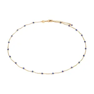 Lapis lazuli stone necklace for women Sloya Elyssa image-0
