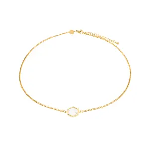 Howlite stone necklace for women Sloya Hexalia image-0