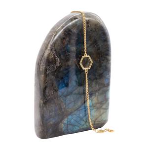 Halsband och armband i labradorit för kvinnor Sloya Hexalia image-1