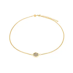Labradorite necklace for women Sloya Hexalia image-0