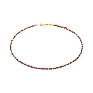 Garnet stone necklace for women Sloya Karia image-0