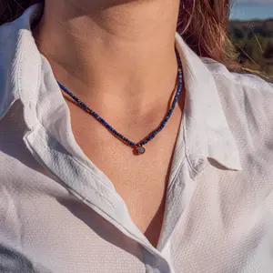 Lapis lazuli stone necklace for women Sloya Lumia image-5