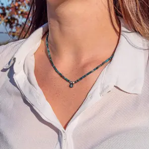 Colar de pedra apatite feminina Sloya Lumia image-4