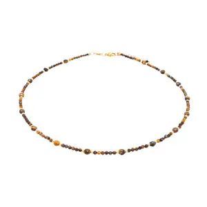 Collier en pierre oeil de tigre femme Sloya Paloma image-0