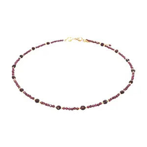 Garnet stone necklace for women Sloya Paloma image-0