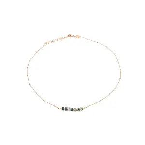 Aquatic agate stone necklace for women Sloya Piana image-0