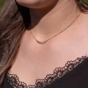 Amethyst stone necklace for women Sloya Piana image-4