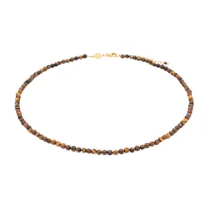 Tiger's eye stone necklace for women Sloya Serena image-0