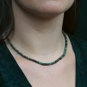 Collar de piedra turquesa africana para mujer Sloya Serena image-2