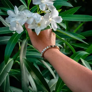 Amazoniethouder en echt leer armband voor vrouwen Sloya Facelia image-4
