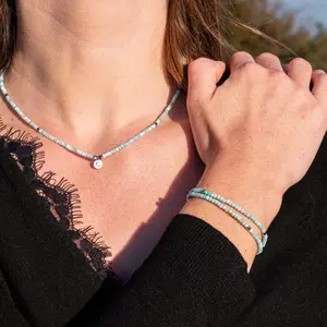 Halskette, Armband und Ohrringe aus Stein für Frauen Sloya Lumia image-5