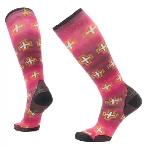 Damen Ski Socken Smartwool Zero Cushion Paths Crossed Print OTC image-0