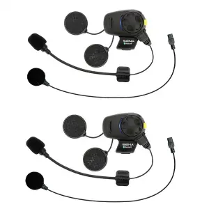 Bluetooth-intercom til motorcykel Sena SMH5 DUO FM pack 2 casques universels image-2