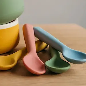 Silicone baby spoon Smikkels (x2) image-1