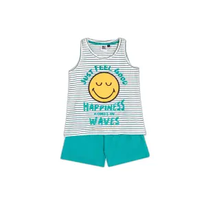 Sleeveless girls' pyjama SmileyWorld Just Feel Good image-0