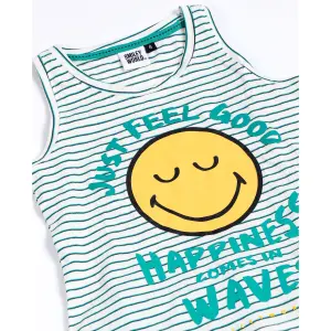 Sleeveless girls' pyjama SmileyWorld Just Feel Good image-3