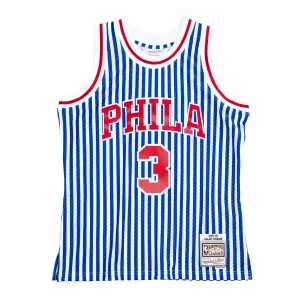 NBA shirt Philadelphia 76ers Striped Allen Iverson