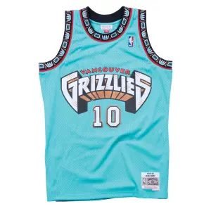 smjygs18219-vgrteal98mbi-maillot-nba-vancouver-grizzlies-mike-bibby-green-teal
