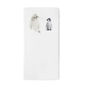 Baby jersey fitted sheet Snurk Arctic Friends image-0