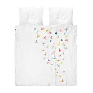 Comforter cover and pillowcase Snurk Crane Birds image-1