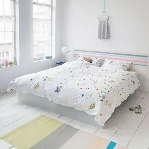 Comforter cover and 2 pillowcases Snurk Flower Fields image-1