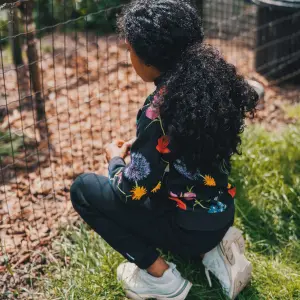 Sweatshirt hoodie Girl's Snurk Bouquet Gots image-2