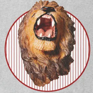 Sweatshirt à capuche Snurk Lion Head on Gots image-1