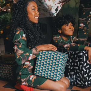 Girl's long sleeve dress Snurk James Xmas Gots image-1