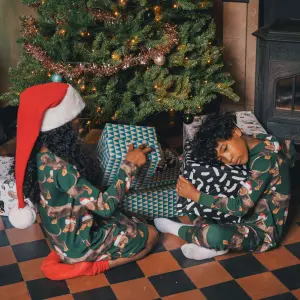 Girl's long sleeve dress Snurk James Xmas Gots image-2