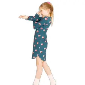 Girl's long sleeve dress Snurk Elephant Gots image-1