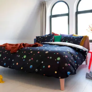 Comforter cover and pillowcase Snurk Marble Universe image-0