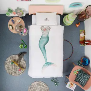 Comforter cover and pillowcase for children Snurk Mermaid image-2