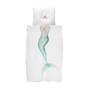 Comforter cover and pillowcase for children Snurk Mermaid image-1