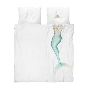 Comforter cover and pillowcase for children Snurk Mermaid image-0