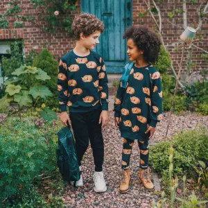 Dress sweat girl Snurk Fan Palm Gots image-2