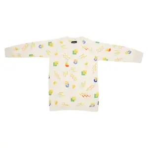 Vestido sweat infantil Snurk Pasta Party Gots image-0