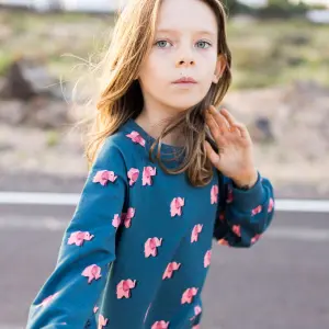 Dress sweat girl Snurk Elephant Gots image-4