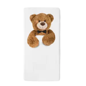 Baby jersey fitted sheet Snurk Teddy image-0
