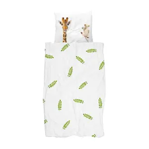 Baby jersey fitted sheet Snurk Wild Friends image-0