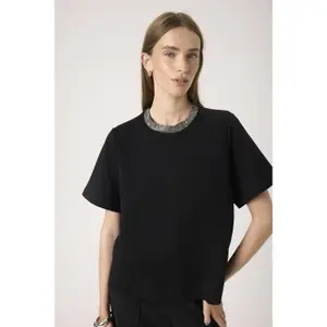 Embellished Women's T-Shirt Soaked in Luxury SLMarigold image-2