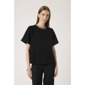 Embellished Women's T-Shirt Soaked in Luxury SLMarigold image-1